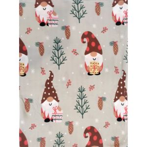 Deka fleece MyHouse GNOME skřítci na šedé, 150x200cm