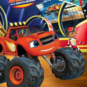 Dětské povlečení do postýlky PLAMÍNEK A ČTYŘKOLÁCI ARÉNA, červené, bavlna hladká, 100x135cm + 40x60cm