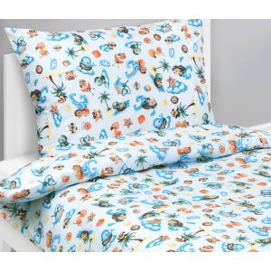 Dětské povlečení MOŘE MODRÁ, bavlna hladká, 140x200cm + 70x90cm 
