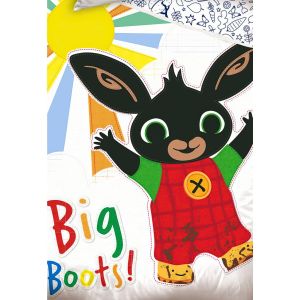 Dětské povlečení ZAJÍČEK BING A DUHOVÉ SLUNÍČKO, bílé, bavlna hladká, 140x200cm + 70x90cm 