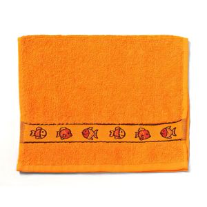 Dětský froté ručník KIDS, oranžový, 30x50cm