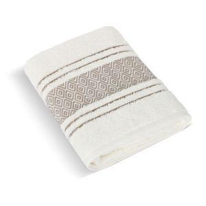 Froté ručník a osuška MOZAIKA, krémová (více rozměrů)