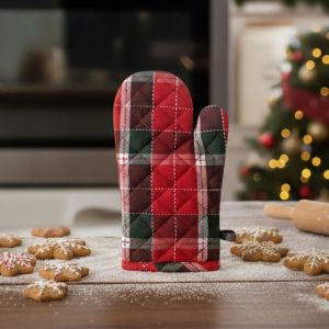 Kuchyňská chňapka vánoční 19521 ČERVENÉ KÁRO 28x18cm
