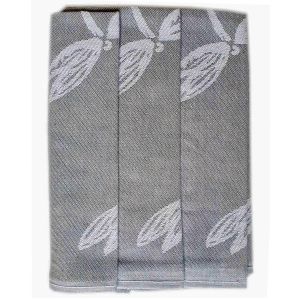 Kuchyňské utěrky EGYPTSKÁ BAVLNA 97, vážky, šedá, 3 kusy, 50x70cm