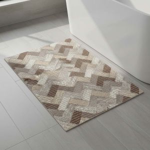 Pěnová předložka PVC AQUAMAT 1064-1, parkety hnědé, šíře 65cm (metráž)