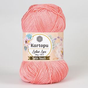Pletací / háčkovací příze Kartopu LOTUS LUX K766 růžová s lurexem, efektní 100g/340m