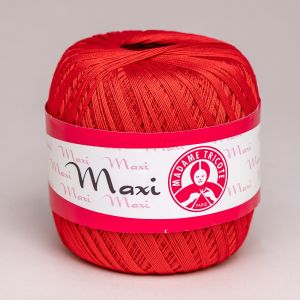 Pletací / háčkovací příze Madame Tricote paris MAXI 6328 červená, jednobarevná, 100g/565m
