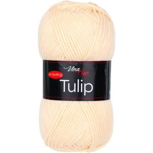 Pletací / háčkovací příze Vlna-Hep TULIP 41009 banánová, jednobarevná, antipillingová, 100g/170m