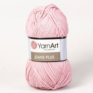 Pletací / háčkovací příze YarnArt JEANS PLUS 36 růžová, jednobarevná, 100g/160m
