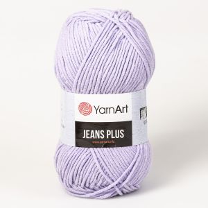 Pletací / háčkovací příze YarnArt JEANS PLUS 89 světle fialová, jednobarevná, 100g/160m