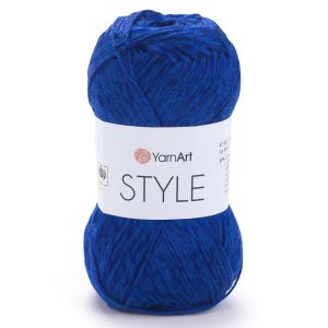 Pletací / háčkovací příze YarnArt STYLE 678 královsky modrá, jednobarevná, viskózová, 50g/185m