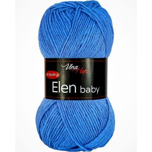 Pletací příze Vlna-Hep ELEN BABY 4087 modrá, jednobarevná, antipillingová, 100g/250m