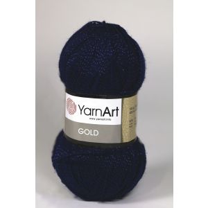 Pletací příze YarnArt GOLD 9033 tmavě modrá, efektní, 100g/400m