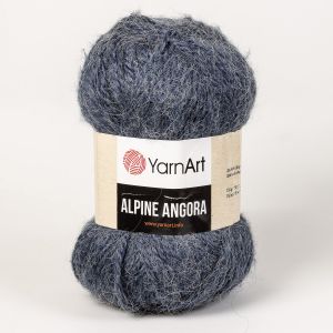 Pletací příze YarnArt ALPINE ANGORA 338 tmavě modrá, efektní, 150g/150m
