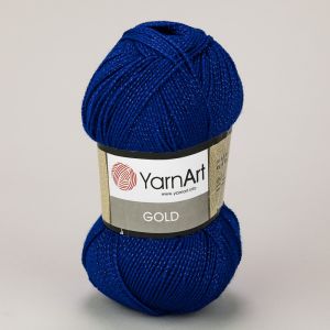 Pletací příze YarnArt GOLD 9045 královská modrá, efektní, 100g/400m
