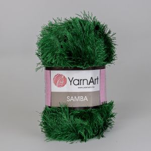 Pletací příze YarnArt SAMBA 200 zelená, efektní, 150g/100m