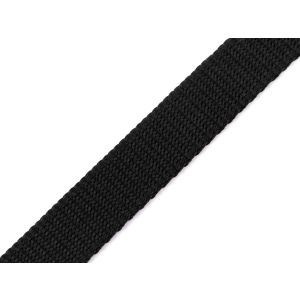 Popruh polypropylenový (batohový) 7001 černý,  šíře 2 cm (popruh v metráži)