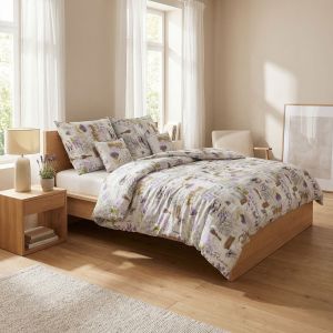 Povlečení KAROLINE 057 provance, fialové, krep, 140x200cm + 70x90cm