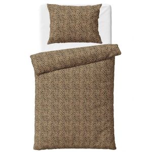 Povlečení LEOPARDÍ ELEGANCE, hnědé, bavlna hladká, 140x200cm + 70x90cm 