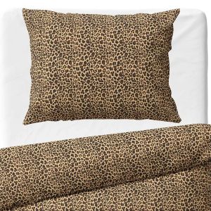 Povlečení LEOPARDÍ ELEGANCE, hnědé, bavlna hladká, 140x200cm + 70x90cm 