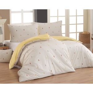 Povlečení Matějovský BENNETT, geometrický vzor, žluto-béžové (více rozměrů, materiálů)