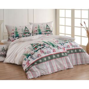 Povlečení Matějovský JORDY, sněhuláci, vánoční, bavlna hladká digitál, 140x200cm + 70x90cm