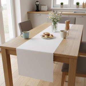 Ubrusovina / štola teflonová úprava, GASTRO, jednobarevná bílá, š.38cm (metráž)