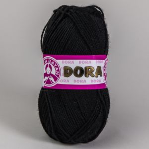Pletací příze Madame Tricote paris DORA 999 černá, klasická, 100g/250m