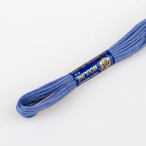 Vyšívací příze MOULINE / MULINKA 4552 modro-fialová, jednobarevná, 2g/8m