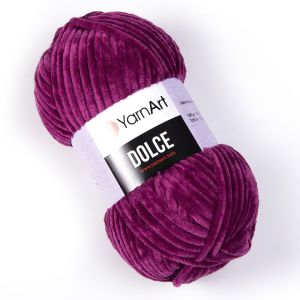 Pletací příze YarnArt DOLCE 766 tmavě růžová, efektní, 100g/120m