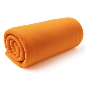 Deka fleece MyHouse UNI ORANŽOVÁ jednobarevná, 150x200cm