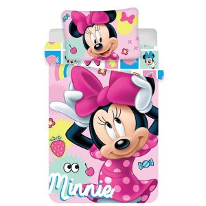 Dětské povlečení do postýlky MINNIE SWEET BABY, růžová, bavlna hladká, 100x135cm + 40x60cm