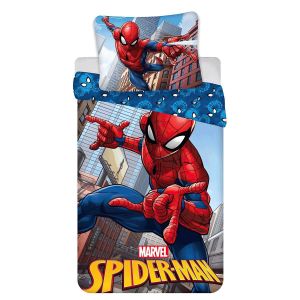Dětské povlečení SPIDERMAN 04, modré, bavlna hladká, 140x200cm + 70x90cm