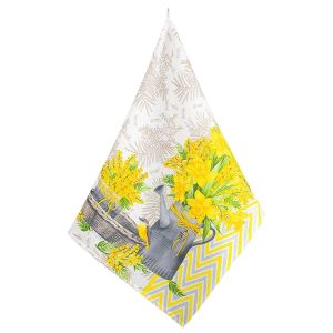 Kuchyňská utěrka vaflová 307 NARCIS, žlutá 1 kus, 50x60cm