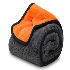 Ručník na sušení auta MAGIC MICROFIBER, mikrovlákno, šedooranžový, 40x40cm