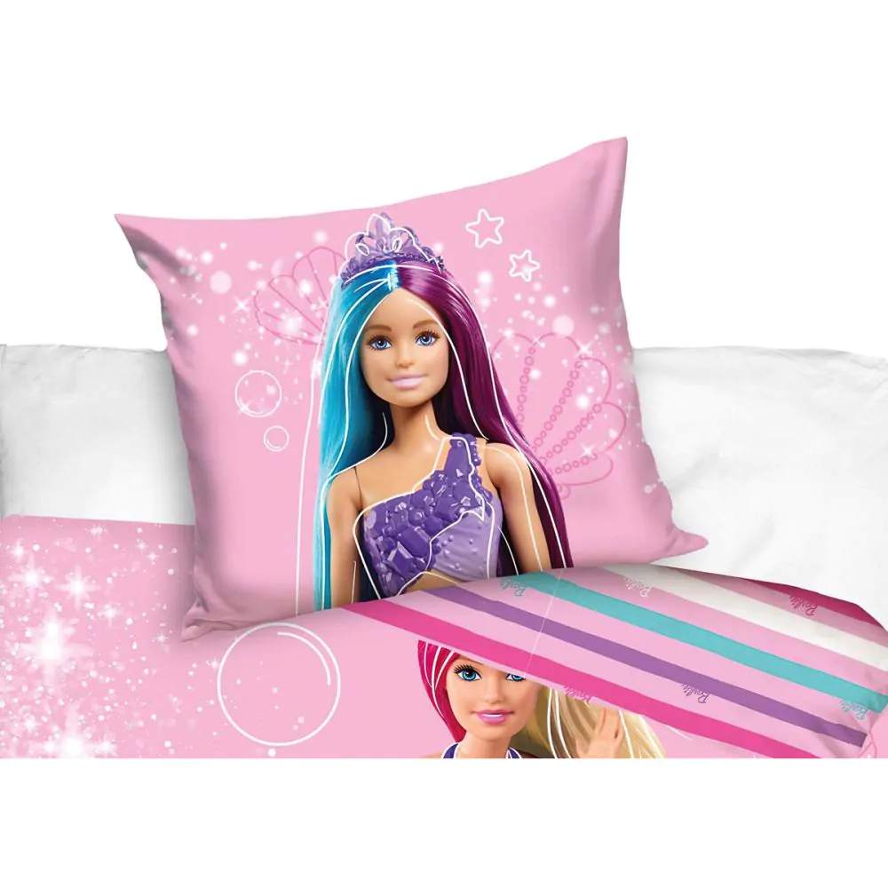 Dětské povlečení BARBIE MOŘSKÁ PANNA, růžové, bavlna hladká