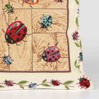 Dekorační polštářek / povláček RETRO BERUŠKY, béžovo-červená, 45x45cm