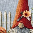 Dekorační polštářek / povláček RETRO DÝNĚ A SKŘÍTEK, modrá, 45x45cm