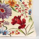 Dekorační polštářek / povláček RETRO KVĚTINY S LÍSTKY, červeno-modro-žlutá, 45x45cm