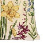 Dekorační polštářek / povláček RETRO NARCISY S KVĚTINAMI, žlutá, 45x45cm