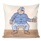 Dětský polštářek / povláček JOSEF LADA ŠVEJK, béžový, 40x40cm, 40x40cm (více variant výplně)